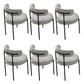 Contemporary Dining Accent Chair Armless Chair with Upholstered Light Gray 6 Piece Set Clearhalo 'Dining Chairs' 'Dining Tables & Seating' 'dining_chair' 'furn' 'furn_dining_chair' 'Furniture' 'Kitchen & Dining Furniture' 6635056