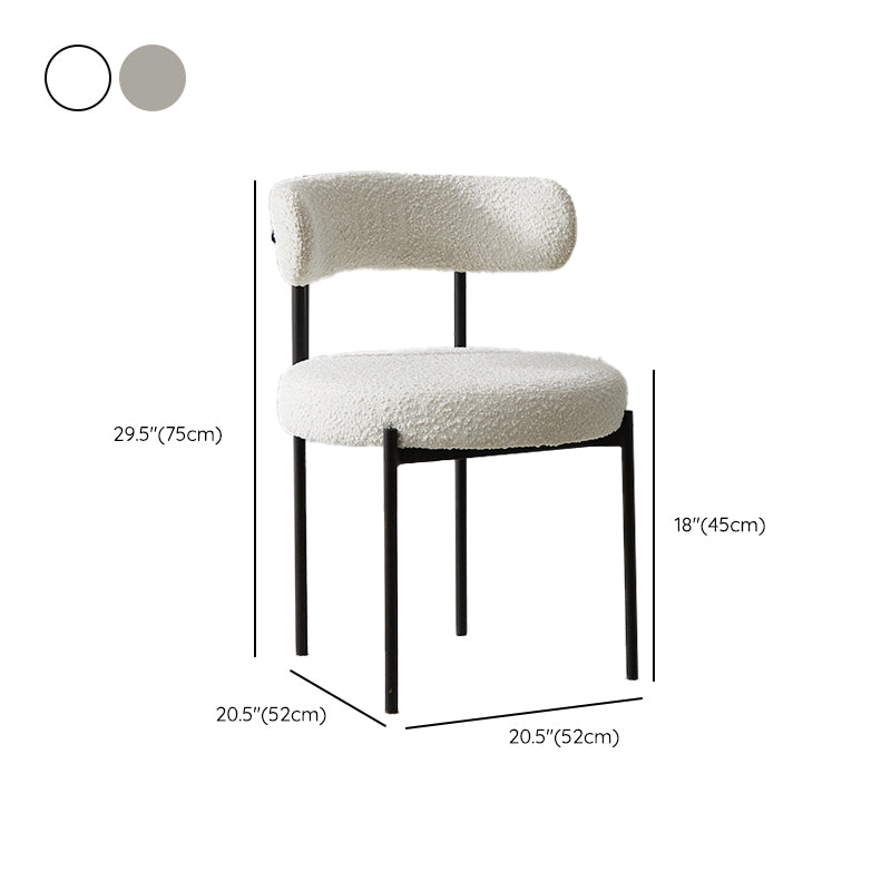 Contemporary Dining Accent Chair Armless Chair with Upholstered Clearhalo 'Dining Chairs' 'Dining Tables & Seating' 'dining_chair' 'furn' 'furn_dining_chair' 'Furniture' 'Kitchen & Dining Furniture' 6635058