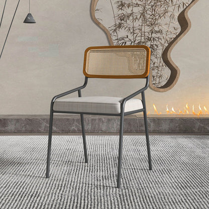 Modern Indoor Dining Room Chair Upholstered Armless Side Chair