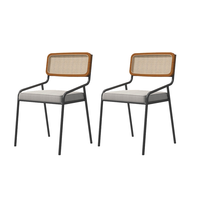 Modern Indoor Dining Room Chair Upholstered Armless Side Chair