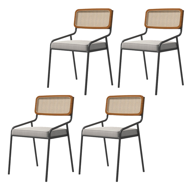 Modern Indoor Dining Room Chair Upholstered Armless Side Chair