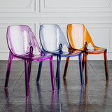 Indoor-Outdoor Plastic Side Chair Stacking Dining Accent Chair Clearhalo 'Dining Chairs' 'Dining Tables & Seating' 'dining_chair' 'furn' 'furn_dining_chair' 'Furniture' 'Kitchen & Dining Furniture' 6635113