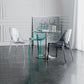 Indoor-Outdoor Plastic Side Chair Stacking Dining Accent Chair Clearhalo 'Dining Chairs' 'Dining Tables & Seating' 'dining_chair' 'furn' 'furn_dining_chair' 'Furniture' 'Kitchen & Dining Furniture' 6635124