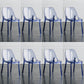 Indoor-Outdoor Plastic Side Chair Stacking Dining Accent Chair Blue 8 Piece Set Clearhalo 'Dining Chairs' 'Dining Tables & Seating' 'dining_chair' 'furn' 'furn_dining_chair' 'Furniture' 'Kitchen & Dining Furniture' 6635132