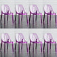 Indoor-Outdoor Plastic Side Chair Stacking Dining Accent Chair Purple 8 Piece Set Clearhalo 'Dining Chairs' 'Dining Tables & Seating' 'dining_chair' 'furn' 'furn_dining_chair' 'Furniture' 'Kitchen & Dining Furniture' 6635140