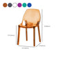 Indoor-Outdoor Plastic Side Chair Stacking Dining Accent Chair Clearhalo 'Dining Chairs' 'Dining Tables & Seating' 'dining_chair' 'furn' 'furn_dining_chair' 'Furniture' 'Kitchen & Dining Furniture' 6635141
