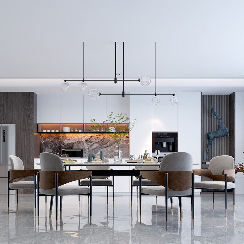 Silla de comedor de metal silla de acento de comedor sin brazo sin brazo