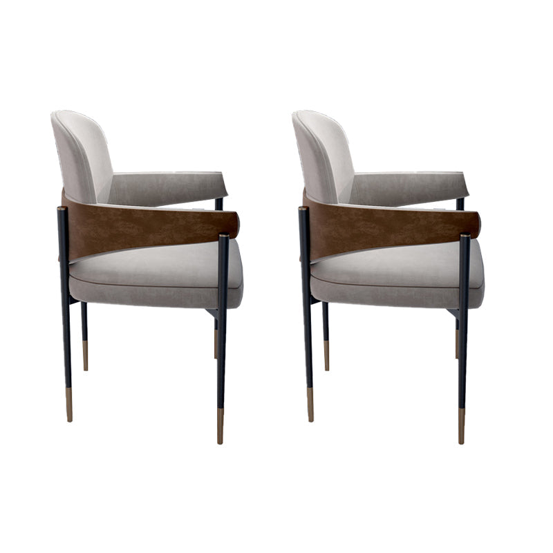 Silla de comedor de metal silla de acento de comedor sin brazo sin brazo