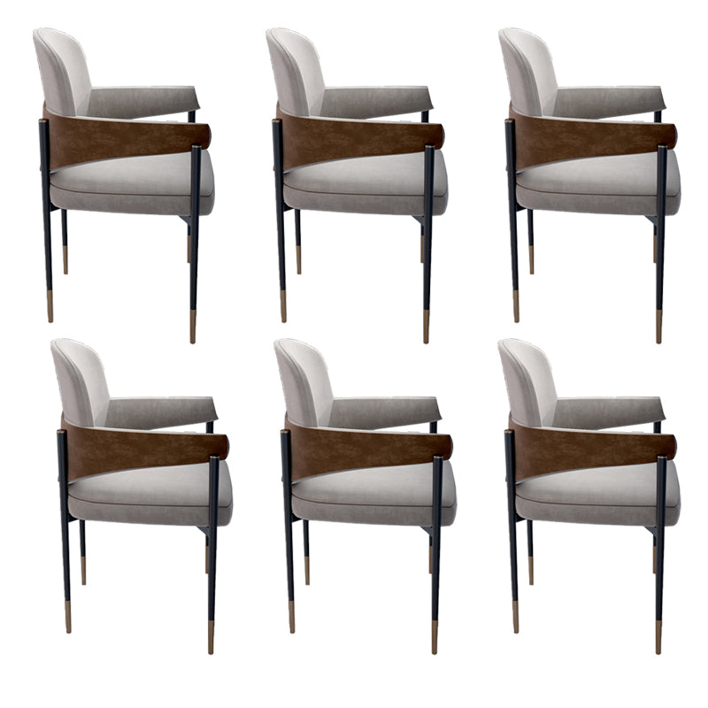 Silla de comedor de metal silla de acento de comedor sin brazo sin brazo