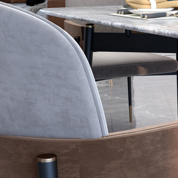 Silla de comedor de metal silla de acento de comedor sin brazo sin brazo