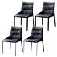 Home Dining Room Arm Chair Black Legs Upholstered Dining Chair Grey 4 Piece Set Clearhalo 'Dining Chairs' 'Dining Tables & Seating' 'dining_chair' 'furn' 'furn_dining_chair' 'Furniture' 'Kitchen & Dining Furniture' 6635168