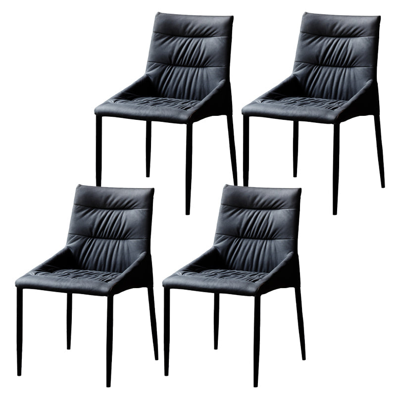 Home Dining Room Arm Chair Black Legs Upholstered Dining Chair Grey 4 Piece Set Clearhalo 'Dining Chairs' 'Dining Tables & Seating' 'dining_chair' 'furn' 'furn_dining_chair' 'Furniture' 'Kitchen & Dining Furniture' 6635168