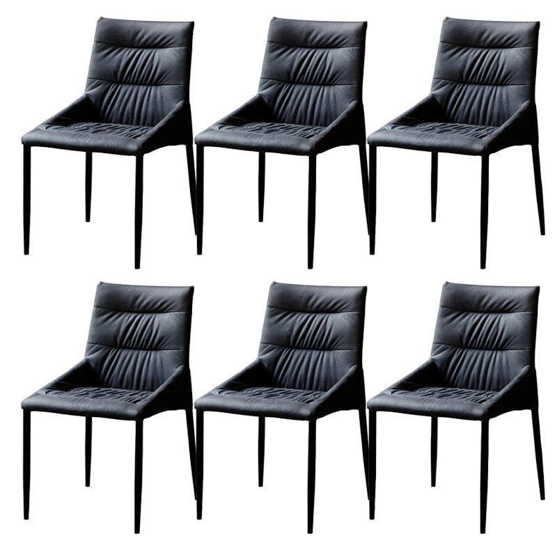 Home Dining Room Arm Chair Black Legs Upholstered Dining Chair Grey 6 Piece Set Clearhalo 'Dining Chairs' 'Dining Tables & Seating' 'dining_chair' 'furn' 'furn_dining_chair' 'Furniture' 'Kitchen & Dining Furniture' 6635170