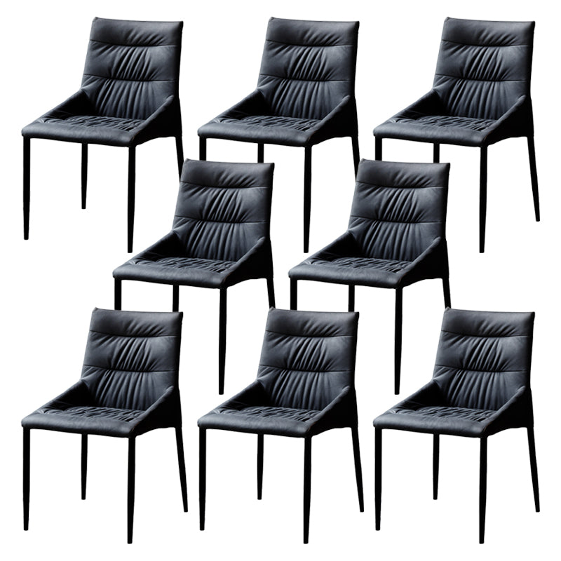 Home Dining Room Arm Chair Black Legs Upholstered Dining Chair Grey 8 Piece Set Clearhalo 'Dining Chairs' 'Dining Tables & Seating' 'dining_chair' 'furn' 'furn_dining_chair' 'Furniture' 'Kitchen & Dining Furniture' 6635172