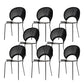 Open Back Dining Side Chair Armless Contemporary Kitchen Dining Chairs