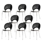 Open Back Dining Side Chair Armless Contemporary Kitchen Dining Chairs