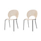 Open Back Dining Side Chair Armless Contemporary Kitchen Dining Chairs