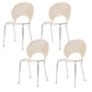 Open Back Dining Side Chair Armless Contemporary Kitchen Dining Chairs