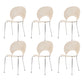 Open Back Dining Side Chair Armless Contemporary Kitchen Dining Chairs