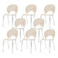Open Back Dining Side Chair Armless Contemporary Kitchen Dining Chairs