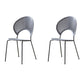 Open Back Dining Side Chair Armless Contemporary Kitchen Dining Chairs