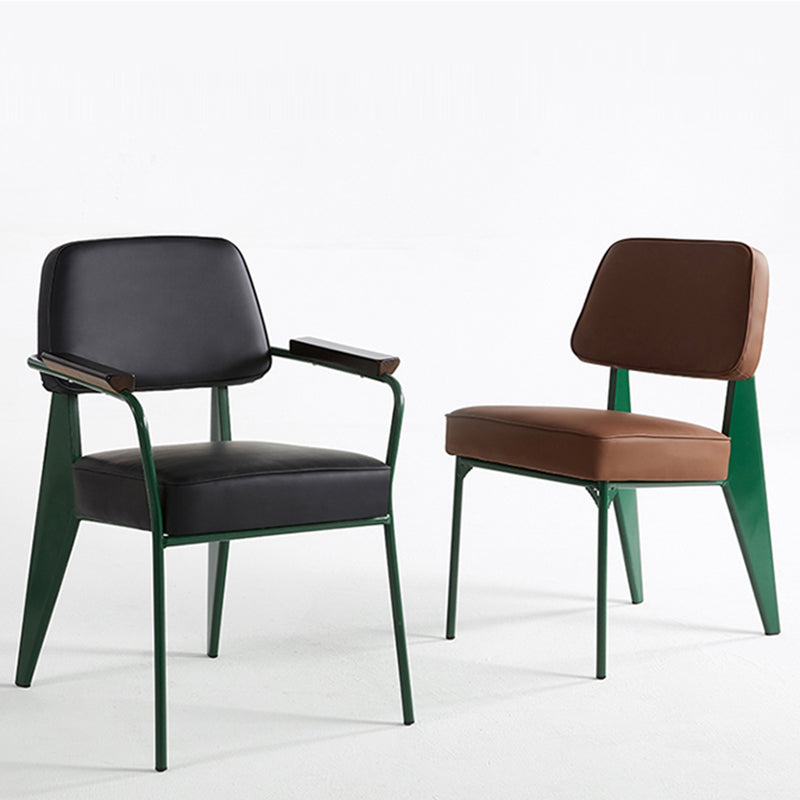 Sedie da pranzo in pelle PU Sedia da pranzo da pranzo in cucina contemporanea