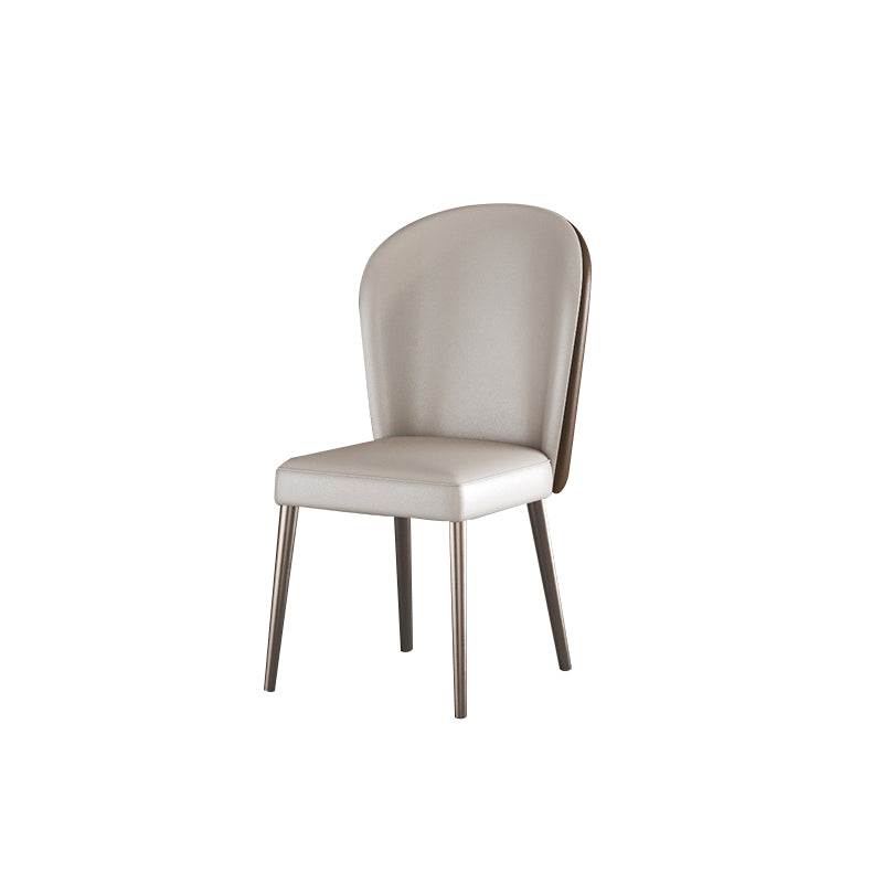 Glam Upholstered Parsons Dining Chairs Dining Room Armless Chair 1 Piece Clearhalo 'Dining Chairs' 'Dining Tables & Seating' 'dining_chair' 'furn' 'furn_dining_chair' 'Furniture' 'Kitchen & Dining Furniture' 6635282