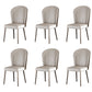 Glam Upholstered Parsons Dining Chairs Dining Room Armless Chair 6 Piece Set Clearhalo 'Dining Chairs' 'Dining Tables & Seating' 'dining_chair' 'furn' 'furn_dining_chair' 'Furniture' 'Kitchen & Dining Furniture' 6635287