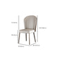 Glam Upholstered Parsons Dining Chairs Dining Room Armless Chair Clearhalo 'Dining Chairs' 'Dining Tables & Seating' 'dining_chair' 'furn' 'furn_dining_chair' 'Furniture' 'Kitchen & Dining Furniture' 6635292
