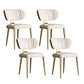 Glam Open Back Dining Chair Gold Legs Dining Room Side Chair 4 Piece Set Clearhalo 'Dining Chairs' 'Dining Tables & Seating' 'dining_chair' 'furn' 'furn_dining_chair' 'Furniture' 'Kitchen & Dining Furniture' 6635295