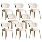 Glam Open Back Dining Chair Gold Legs Dining Room Side Chair 8 Piece Set Clearhalo 'Dining Chairs' 'Dining Tables & Seating' 'dining_chair' 'furn' 'furn_dining_chair' 'Furniture' 'Kitchen & Dining Furniture' 6635299