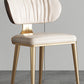 Glam Open Back Dining Chair Gold Legs Dining Room Side Chair Clearhalo 'Dining Chairs' 'Dining Tables & Seating' 'dining_chair' 'furn' 'furn_dining_chair' 'Furniture' 'Kitchen & Dining Furniture' 6635304