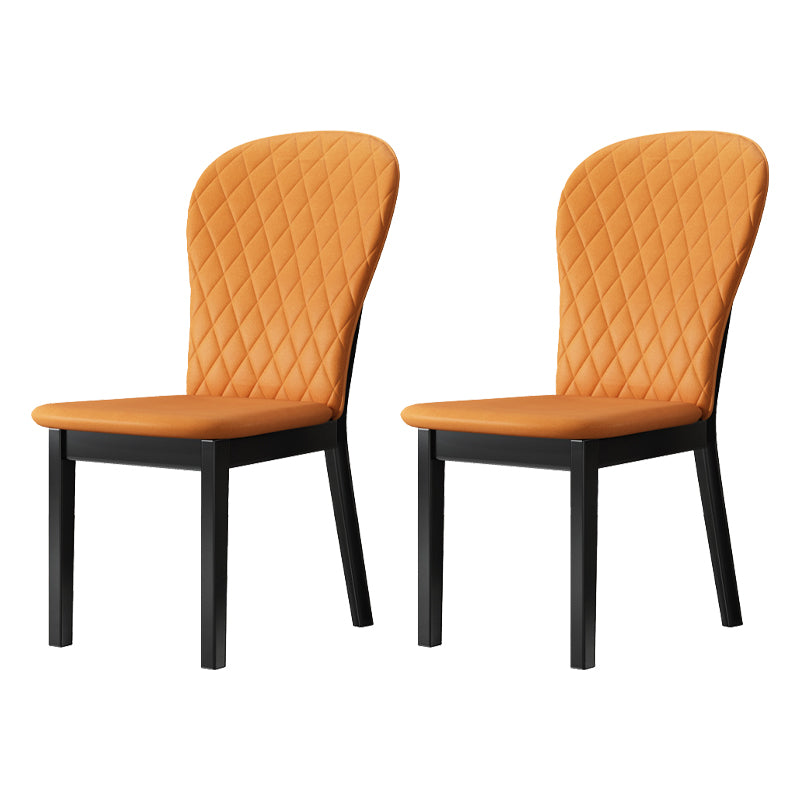 Sedia laterale per interni industriali in legno parsons sedia a braccia