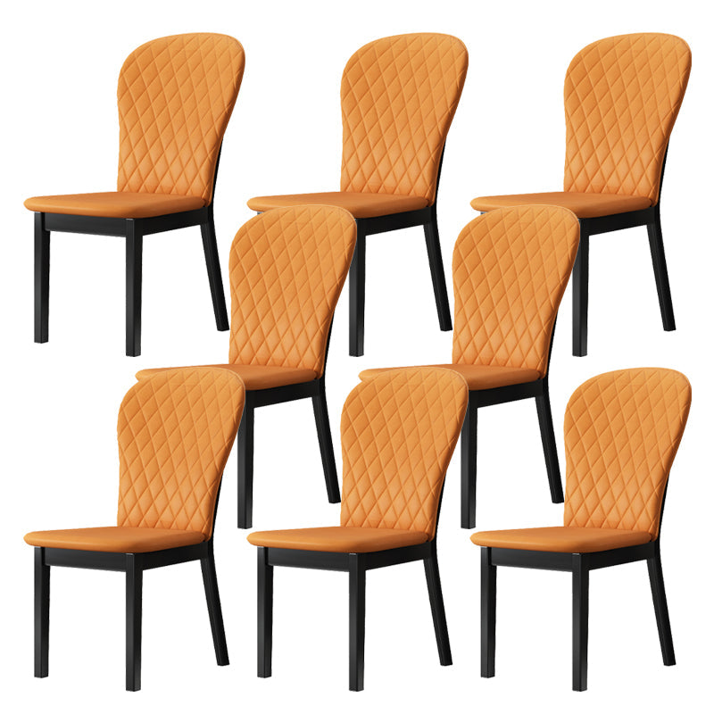 Sedia laterale per interni industriali in legno parsons sedia a braccia