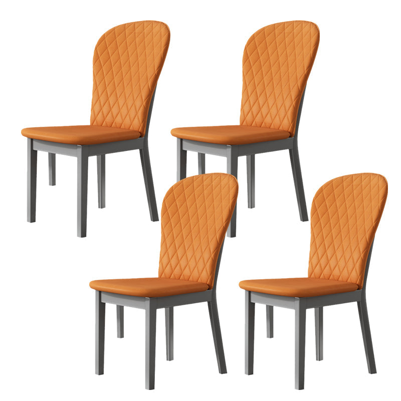 Sedia laterale per interni industriali in legno parsons sedia a braccia