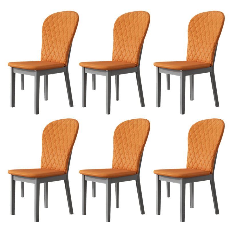 Sedia laterale per interni industriali in legno parsons sedia a braccia