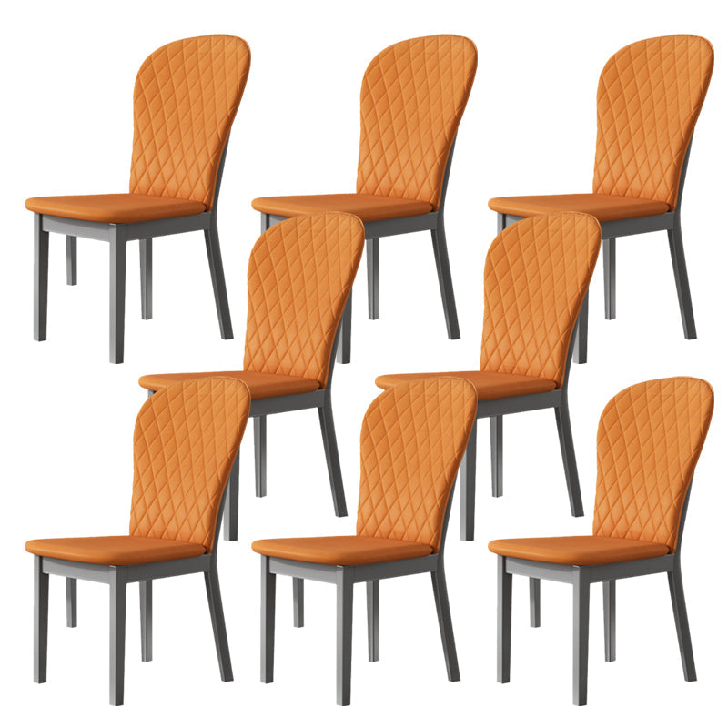 Sedia laterale per interni industriali in legno parsons sedia a braccia