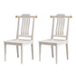 Wood Modern Patio Side Chair Slat Back Side Chair for Home Use
