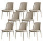 Upholstered Armless Dining Chairs Modern Indoor-Outdoor Chair Light Gray 8 Piece Set Clearhalo 'Dining Chairs' 'Dining Tables & Seating' 'dining_chair' 'furn' 'furn_dining_chair' 'Furniture' 'Kitchen & Dining Furniture' 6635471