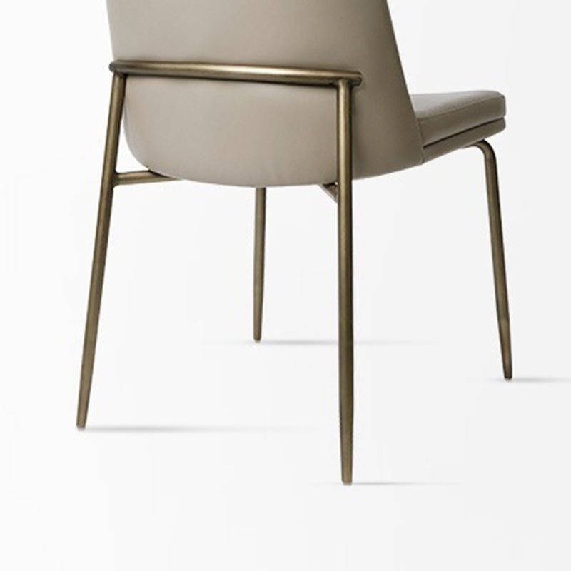 Upholstered Armless Dining Chairs Modern Indoor-Outdoor Chair Clearhalo 'Dining Chairs' 'Dining Tables & Seating' 'dining_chair' 'furn' 'furn_dining_chair' 'Furniture' 'Kitchen & Dining Furniture' 6635475