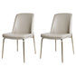 Upholstered Armless Dining Chairs Modern Indoor-Outdoor Chair Gray-White 2 Piece Set Clearhalo 'Dining Chairs' 'Dining Tables & Seating' 'dining_chair' 'furn' 'furn_dining_chair' 'Furniture' 'Kitchen & Dining Furniture' 6635481