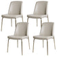 Upholstered Armless Dining Chairs Modern Indoor-Outdoor Chair Gray-White 4 Piece Set Clearhalo 'Dining Chairs' 'Dining Tables & Seating' 'dining_chair' 'furn' 'furn_dining_chair' 'Furniture' 'Kitchen & Dining Furniture' 6635482