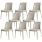 Upholstered Armless Dining Chairs Modern Indoor-Outdoor Chair Gray-White 8 Piece Set Clearhalo 'Dining Chairs' 'Dining Tables & Seating' 'dining_chair' 'furn' 'furn_dining_chair' 'Furniture' 'Kitchen & Dining Furniture' 6635484