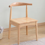 Wood Side Dining Chairs Modern Style Indoor-Outdoor Side Chair Clearhalo 'Dining Chairs' 'Dining Tables & Seating' 'dining_chair' 'furn' 'furn_dining_chair' 'Furniture' 'Kitchen & Dining Furniture' 6635539