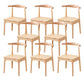 Wood Side Dining Chairs Modern Style Indoor-Outdoor Side Chair Natural 8 Piece Set Clearhalo 'Dining Chairs' 'Dining Tables & Seating' 'dining_chair' 'furn' 'furn_dining_chair' 'Furniture' 'Kitchen & Dining Furniture' 6635562