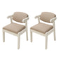 Wood Side Dining Chairs Modern Style Indoor-Outdoor Side Chair White-Gray 2 Piece Set Clearhalo 'Dining Chairs' 'Dining Tables & Seating' 'dining_chair' 'furn' 'furn_dining_chair' 'Furniture' 'Kitchen & Dining Furniture' 6635563