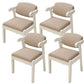 Wood Side Dining Chairs Modern Style Indoor-Outdoor Side Chair White-Gray 4 Piece Set Clearhalo 'Dining Chairs' 'Dining Tables & Seating' 'dining_chair' 'furn' 'furn_dining_chair' 'Furniture' 'Kitchen & Dining Furniture' 6635564