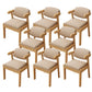 Wood Side Dining Chairs Modern Style Indoor-Outdoor Side Chair Wood + Gray 8 Piece Set Clearhalo 'Dining Chairs' 'Dining Tables & Seating' 'dining_chair' 'furn' 'furn_dining_chair' 'Furniture' 'Kitchen & Dining Furniture' 6635582