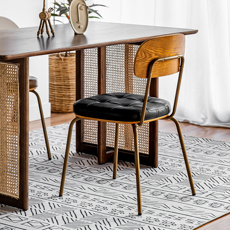 Sedia da pranzo industriale imbottita sedia da pranzo in metallo