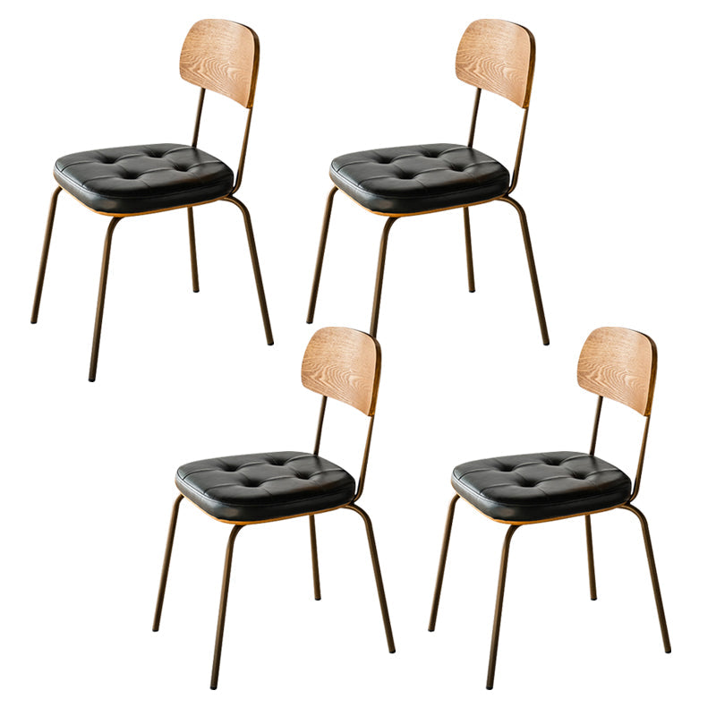 Silla de comedor industrial tapizada silla de comedor de metal